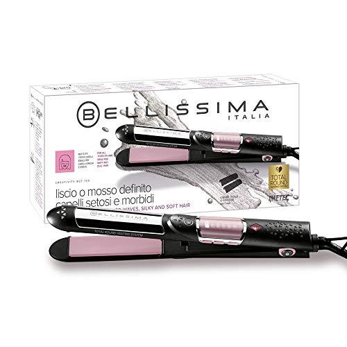 36% DESCUENTO Bellissima Imetec Creativity B27 100, Plancha de pelo para cabello liso y ondulado, de cerámica, con placas exteriores con calor, fundas intercambiables para un estilo ondulado con ondas anchas