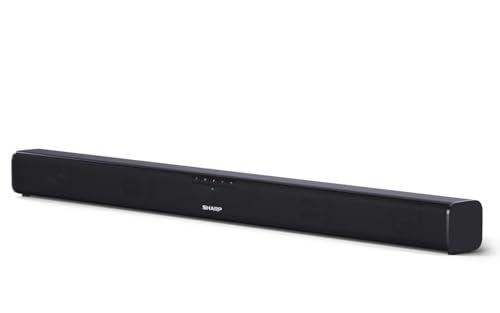 44% DESCUENTO Sharp HT SB110 Barra de Sonido, Cine en Casa, Bluetooth, HDMI, ARC/CEC, Potencia Máxima Total de Salida 90 W, Control Remoto, 80 cm, Color Negro