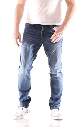 38% DESCUENTO Jack & Jones Jjiglenn Jjoriginal Am 814 Noos Vaqueros slim, Hombre, Azul, 28W / 30L