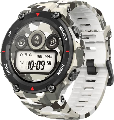 Amazfit T Rex Reloj Inteligente Camuflaje AMOLED 3,3 cm (1.3″) GPS (satélite), 58 g, CAMO
