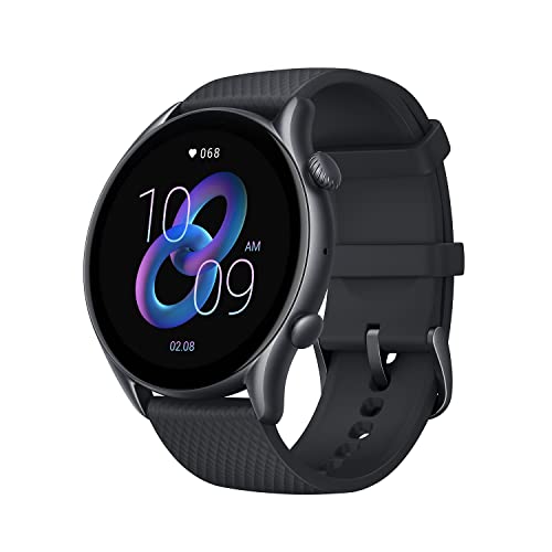 Amazfit GTR 3 Pro 46mm Smartwatch Deportivo Pantalla AMOLED Frecuencia Cardíaca Sueño Estrés Monitorización de SpO2 150+ Modo  Deportivo GPS Bluetooth Llamadas Control de Música Alexa Negro