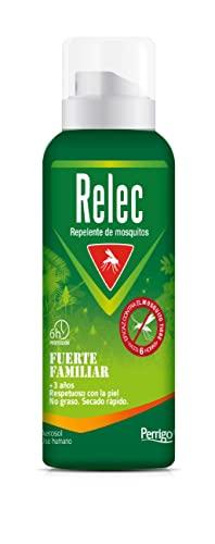 Relec Fuerte Familiar Aerosol Antimosquitos, Repelente de Mosquitos 125 ml, Eficaz Contra El Mosquito Tigre, Eficacia y Protección Contra las Picaduras de Mosquitos en Zonas Templadas