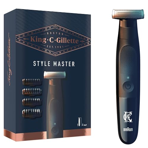 58% DESCUENTO King C Gillette Style Master Recortadora Para Barba Sin Cable Para Hombre con Hoja 4D