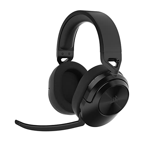 OFERTÓN SUPREMO 71% DESCUENTO Corsair HS55 WIRELESS CORE Auriculares Ligeros para Juegos Micrófono Omnidireccional Transductores de Neodimio Alcance de Hasta 15 Metros iCUE PC, PS5, PS4, Nintendo Switch Carbono