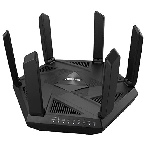37% DESCUENTO ASUS RT AXE7800 Router WiFi 6E Extensible de triple banda, 6GHz, puerto 2.5G, seguridad de red, Instant Guard, control parental, VPN integrada, compatible con AiMesh, Smart Home, SMB