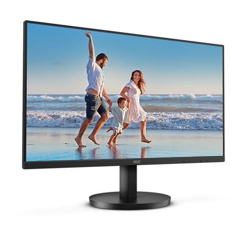 27% DESCUENTO AOC 24B3HM Monitor Full HD de 24 Pulgadas, Adaptive Sync 1920×1080, 75 Hz, VGA, HDMI 1.4 Negro, 24 Pulgada FHD VA, No Altavoces