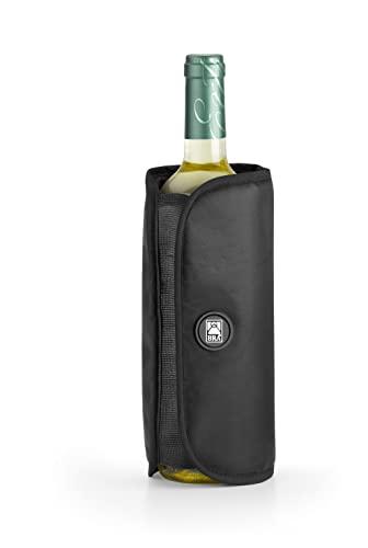 29% DESCUENTO BRA Funda enfriadora Botellas de Vino o Cava, Tejido Impermeable, Ajuste elástico Lateral, Negro