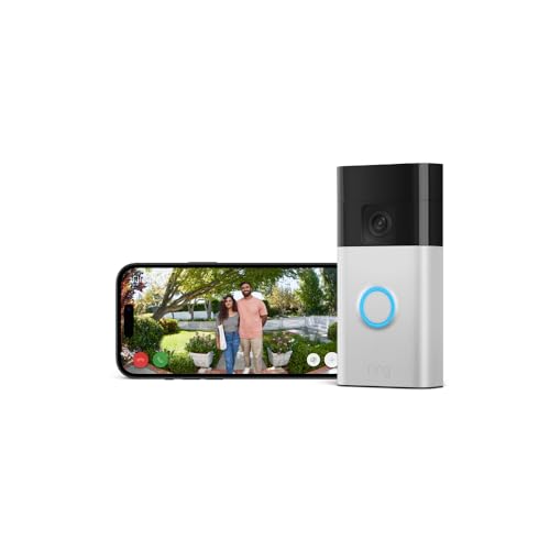 25% DESCUENTO Ring videotimbre con batería (Battery Video Doorbell) (2024), con vídeo HD de cuerpo entero, instalación fácil por cuenta propia (5 min) | con batería integrada I 30 días gratis de Ring Protect