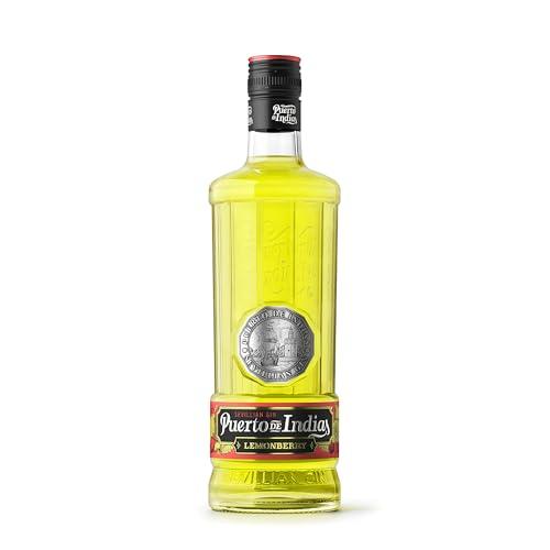 42% DESCUENTO Puerto de Indias – Ginebra de Limon Premium con Toques de Fresa y Mora – Lemonberry Premium Gin – 70 cl – 37.5º
