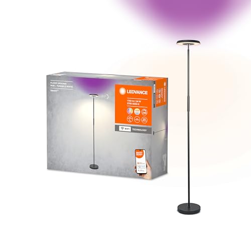 LEDVANCE Lámpara Smart + WIFI Floor Udown, Negro