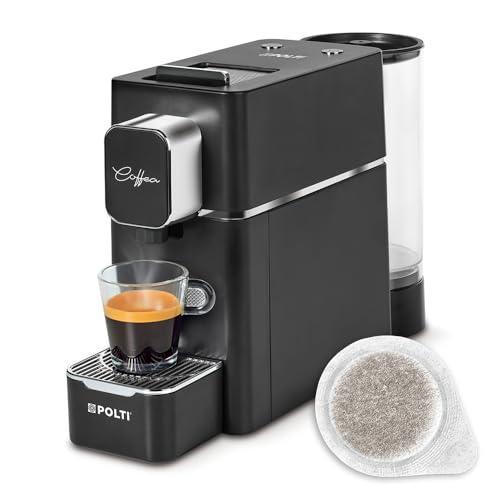 Polti Coffea S15B, Cafetera Espresso, Compatible con cápsulas E.S.E. de 44 mm, Depósito de 0,85L, Color Negro