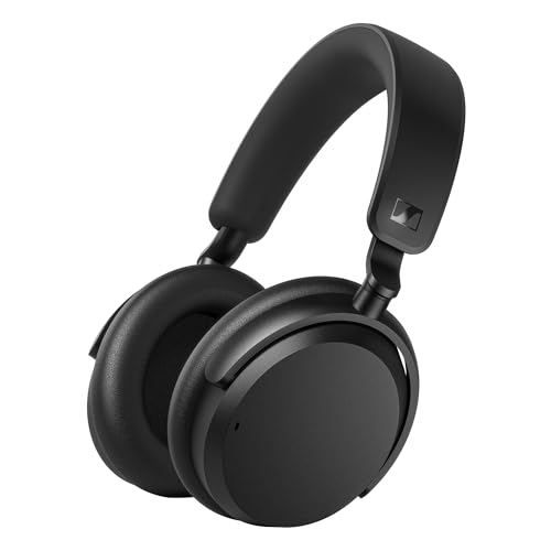 Sennheiser ACCENTUM Auriculares Inalámbricos Bluetooth, Duración de batería de 50 h, cancelación de ruido híbrida (ANC), Comodidad durante todo el día y recepción de voz clara para llamadas, Negro