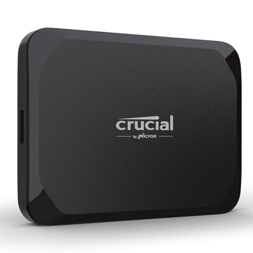 Crucial X9 SSD 1TB Portátil, Hasta 1050MB/s, Compatible con PC, Mac, PlayStation y Xbox, Disco Duro Sólido Externo SSD, USB C 3.2   CT1000X9SSD902