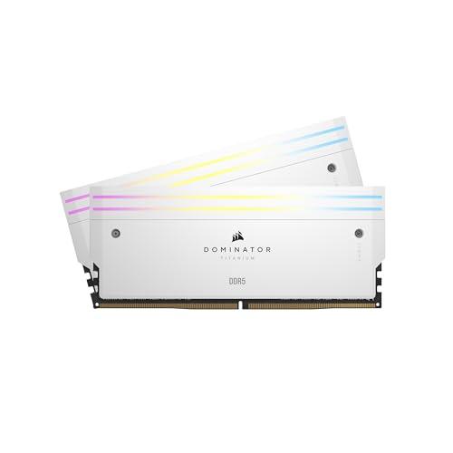 20% DESCUENTO CORSAIR Dominator Titanium RGB DDR5 RAM 96GB (2x48GB) DDR5 6600MHz CL32 Intel XMP Memoria de Ordenador Compatible con iCUE Blanco (CMP96GX5M2B6600C32W)