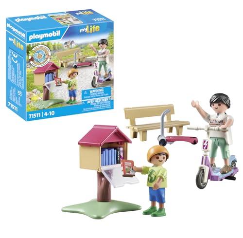 65% DESCUENTO PLAYMOBIL myLife 71511 Intercambio de Libros, emocionantes Historias en el Armario de Libros, con Accesorios, Divertido Juego de rol imaginativo, Juegos sostenibles para niños a Partir de 4 años
