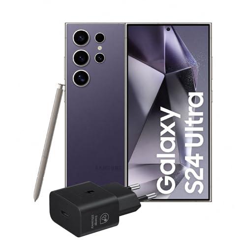 Samsung Galaxy S24 Ultra Smartphone AI, Cargador Incluido, Pantalla 6.8″ QHD+ Dynamic AMOLED 2X, Cámara 200MP, RAM 12GB, 512GB, 5000mAh, Titanium Violet [Versión italiana]
