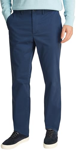 55% DESCUENTO Tommy Hilfiger Chino Hombre Denton Chino Satin Straight Fit, Azul (Aegean Sea), 36W/34L