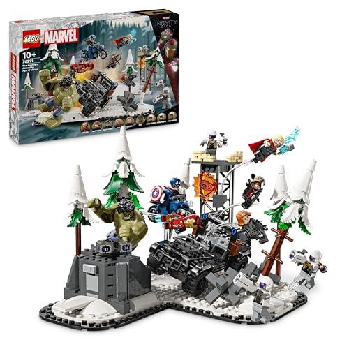 26% DESCUENTO LEGO Marvel Vengadores Reunidos: Era de Ultrón Juguete de Construcción con 8 Minifiguras Inc. Thor, Hulk, Capitán América, Iron Man y Viuda Negra, Regalo para Niños y Niñas de 10 Años o Más 76291