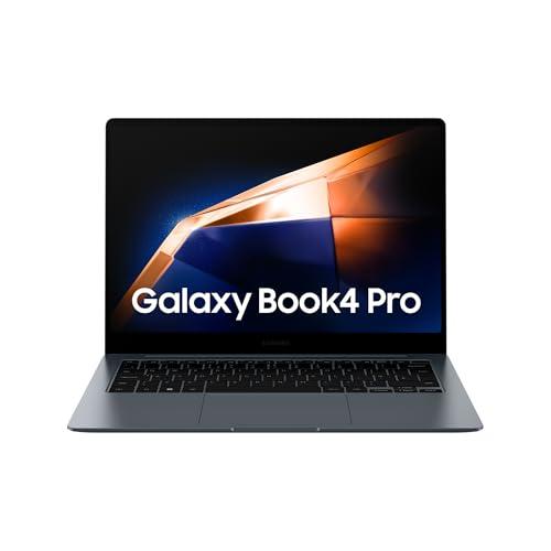Samsung Galaxy Book4 Pro, Ordenador Portátil Ultrafino 14″ HDR, Táctil, Intel Core Ultra 7 155H, 16GB RAM, 512GB SSD, Intel ARC Graphics, Windows 11 Home, Gris Moonstone, Teclado QWERTY Español