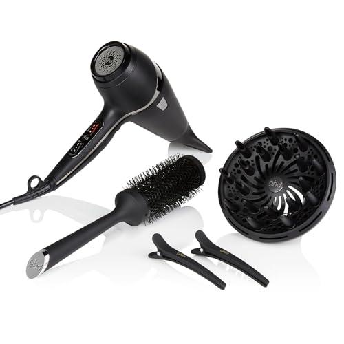 38% DESCUENTO ghd Air Kit Secador de Pelo Profesional con Boquilla, Difusor, Cepillo, Pinzas y Funda, Secado 2x Más Rápido, Reduce el Encrespamiento Para Todo Tipo de Cabello Color Negro, (Enchufe Europeo)