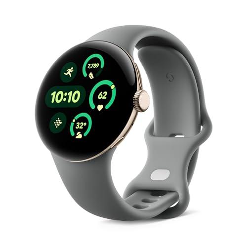 41% DESCUENTO Google Pixel Watch 3 (41 mm) Caja en Color Oro Champagne Correa en Color Verde liquen Wi Fi