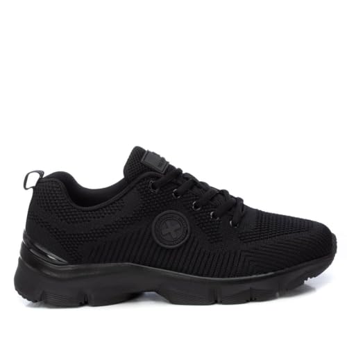 25% DESCUENTO XTI Zapatilla Mujer Negro Calzado Cómodo y Versátil Moda Casual Modelo 14361402 (Talla 39)