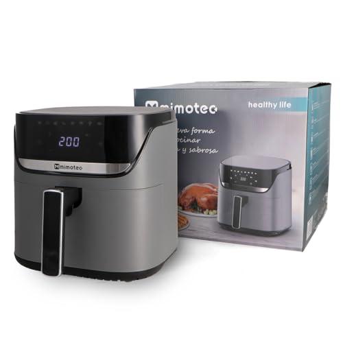 M mimotec – Air Fryer Biota Touch 7,6L Freidora de Aire sin Aceite, 2000W, Pantalla Táctil, 8 Menús Digitales, Temporizador 60min Regulable, 80 200°C, Reducción de Grasa para Cocina Saludable
