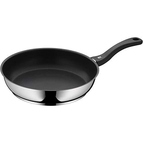WMF Devil   Sartén Antiadherente 28 cm, Sartén de Acero Inoxidable y Revestimiento Antiadherente para Todo Tipo de Cocinas Incluido Inducción, sin PFOA, Color Negro
