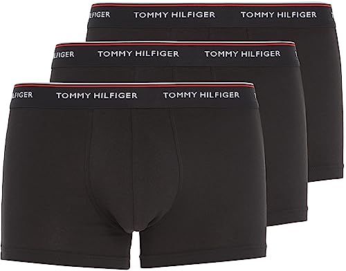 60% DESCUENTO Tommy Hilfiger 3p LR Trunk Boxers, Black 990, M (Pack de 3) para Hombre