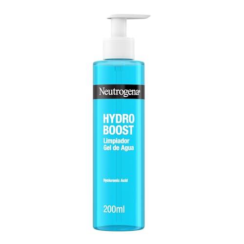 49% DESCUENTO Neutrogena Hydro Boost Limpiador Gel de Agua (1 x 200 ml), gel limpiador facial para eliminar el maquillaje y la suciedad, jabón hidratante con ácido hialurónico