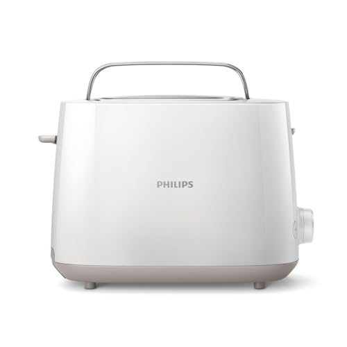 29% DESCUENTO Philips Tostadora   2 Ranuras, 8 Ajustes, Rejilla Calientabollos, Descongelación, Elevación Alta, Apagado Auto, Blanco (HD2581/00)