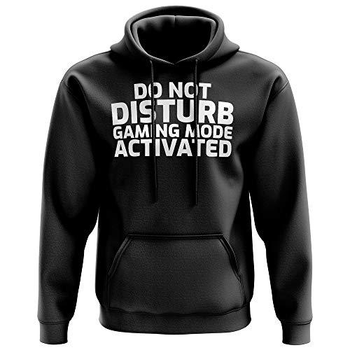 68% DESCUENTO Sudadera con capucha activada para el modo de juego Do Not Disturb, regalos para hombres, regalos de juegos para hombres, juego, Negro, XXL