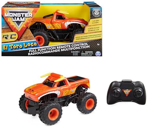 59% DESCUENTO Monster Jam   Coche TELEDIRIGIDO EL Toro Loco 1:24   Coche RC Oficial Radiocontrol de 2,4 GHz 76 Metros   6060517   Juguetes niños 4 años +