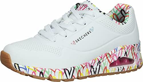 60% DESCUENTO Skechers Uno Loving Love, Zapatillas Mujer, White Multicolor, 35 EU