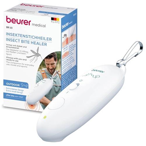 Beurer BR 10 Aparato contra picaduras de insectos, para el tratamiento de mordeduras y picaduras de insectos, curador de picaduras contra el picor y la hinchazón, Color Blanco, Diseño compacto