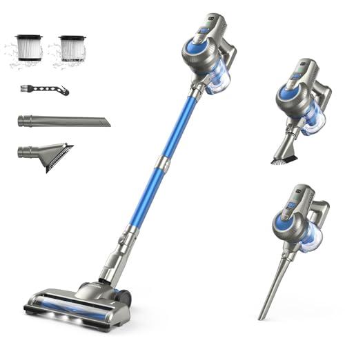 23% DESCUENTO kalado KCV500 Aspirador sin Cable,23000Pa Aspiradora Escoba Vertical Inalámbrica,Versátil 6 en 1 Ligera,Batería de Litio Recargable,Funciona 35 Mins,para Suelo, Alfombra, Pelo de Mascota