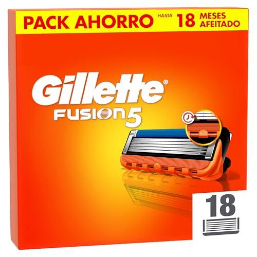 30% DESCUENTO Gillette Fusion5 Cuchillas De Recambio Para Maquinillas De Afeitar Para Hombre, 18 Cuchillas De Recambio Para Maquinillas De Afeitar