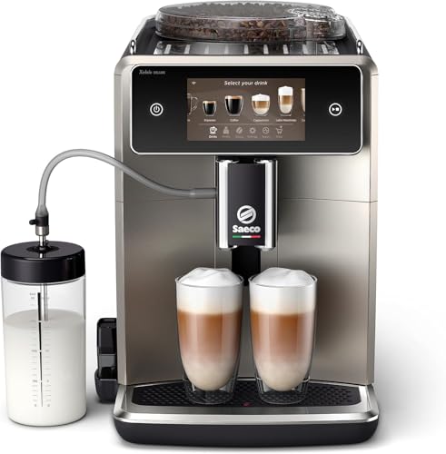 DESCUENTAZO 45% DESCUENTO Saeco Xelsis Deluxe Cafetera Superautomática   Wi Fi Integrado, 22 Variedades de Café personalizables, Pantalla Táctil Intuitiva 5″, 8 Perfiles de Usuario, Molinillo de Cerámica (SM8782/30)