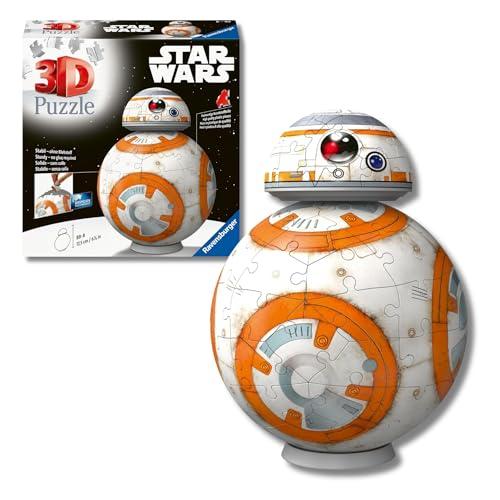 Ravensburger   Puzzle 3D Niños BB8 Star Wars | Puzzles 3D para Niños De 8 Años O Más | Maquetas para Montar De 99 Piezas | Regalo Niño 8 Años O Más