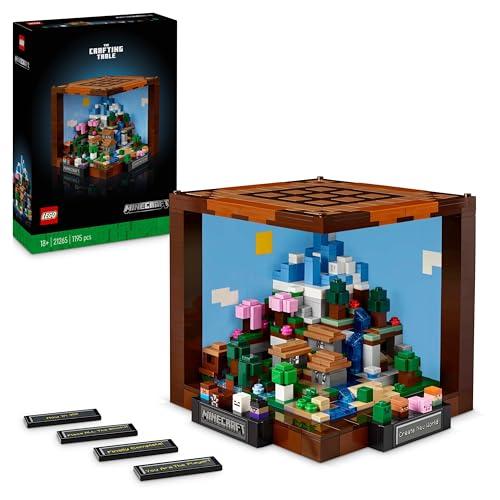 34% DESCUENTO LEGO Minecraft Mesa de Trabajo Maqueta para Adultos con 8 Personajes Inc. Steve, Alex y Criaturas Decoración Gamer Regalo para Hombres y Mujeres Fans del Videojuego 21265