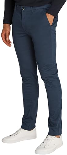 77% DESCUENTO Tommy Hilfiger Chino Hombre Bleecker Printed Structure Slim Fit, Azul (Desert Sky), 30W/36L