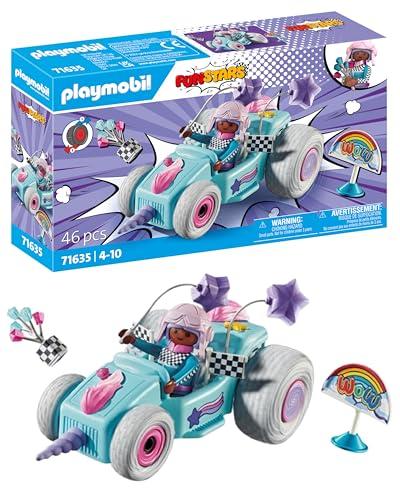 60% DESCUENTO PLAYMOBIL Funstars 71635 Racing Unicornio, Kart con Motor retráctil, Set de Juego mágico para Carreras emocionantes, Juguetes para niños y niñas a Partir de 4 años