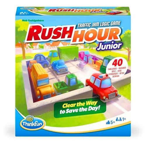 23% DESCUENTO ThinkFun   Rush Hour Junior, Juegos de Mesa Niños 5 Años o más, Juegos de Lógica, 40 desafios, Regalo niño 5 años, Juegos de Mesa Familia, Versión en Español