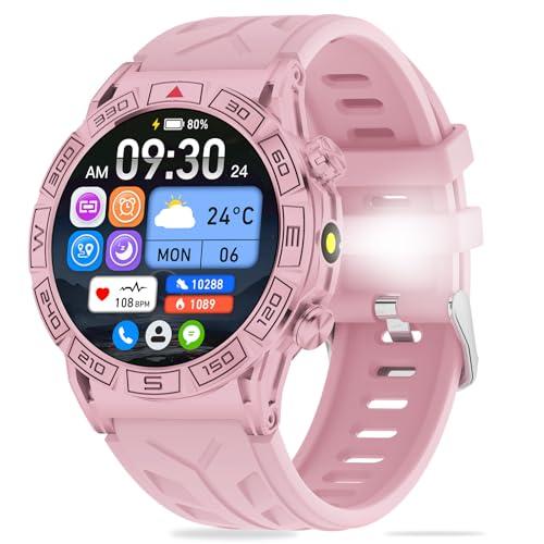 GedFong Reloj Inteligente para Mujer con Llamada Bluetooth, 1.39″ HD Smartwatch Inteligente 100+ Modos Deportivos, Impermeable 1ATM, Monitor de sueño cardíaco, Reloj Inteligente para Android iOS