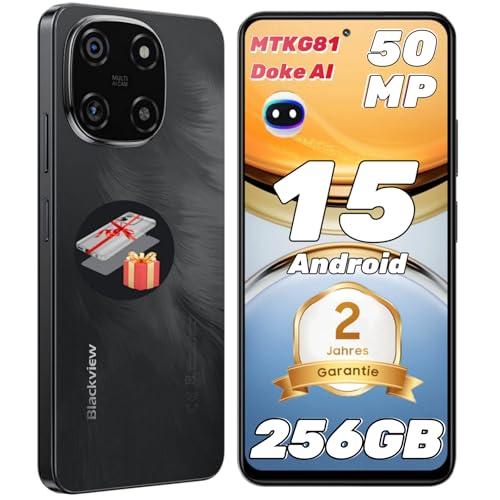 Blackview Color 6 Android 15 Smartphone, 24GB+256GB/2TB TF, 50MP Super PD, MTK G81 Octa Core 2.0GHz, 6,67″, 4G Dual SIM Telefonos Moviles, Face ID/Fingerprint/OTG/GPS/Funda de Móvil