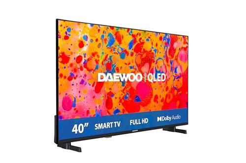 20% DESCUENTO Daewoo 40DM65QV Smart TV de 40″ QLED, con Resolución Full HD (1920 x 1080), HDR, Compatible con Asistente de Voz Alexa