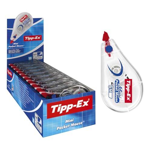 54% DESCUENTO Tipp Ex Mini Pocket Mouse Cinta Correctora   6 m x 5 mm, caja de 10 Unidades, óptimo para oficinas, Multicolor