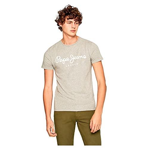 60% DESCUENTO Pepe Jeans Original Stretch Camiseta para Hombre Slim Fit Manga Corta Gris, M