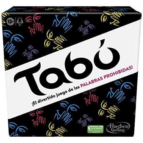 Hasbro Gaming Juego Tabú Clásico   Juego de Adivinar Palabras para Adolescentes y Adultos a Partir de 13 Años  Juego de Mesa para Fiestas de Amigos de 4 o más Jugadores