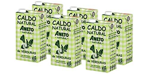 Aneto 100% Natural Caldo de Verduras caja de 6 unidades de 1L